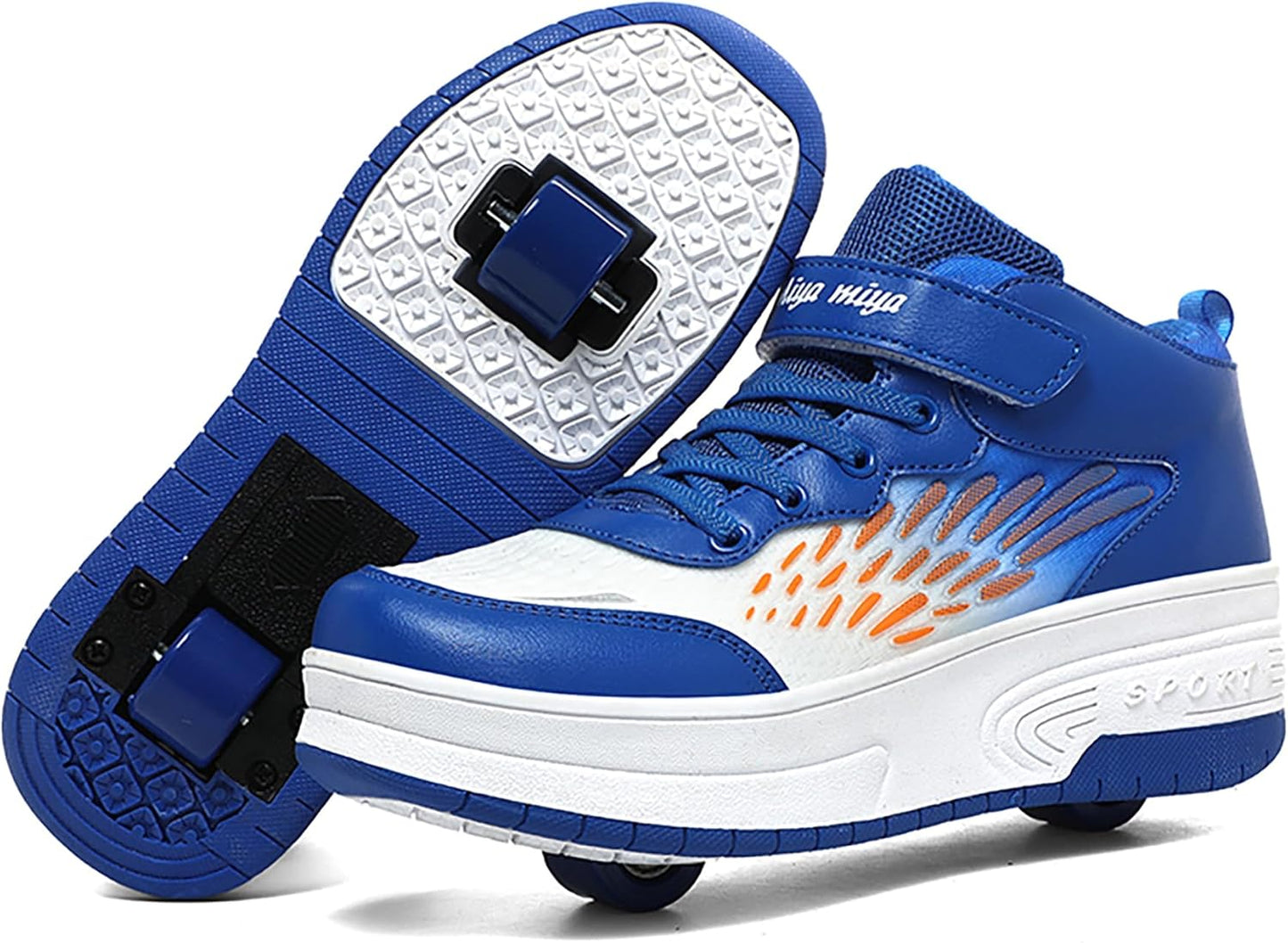 Wooowyet Roller Skate Shoes for Kids - Fun Rechargeable Sneakers