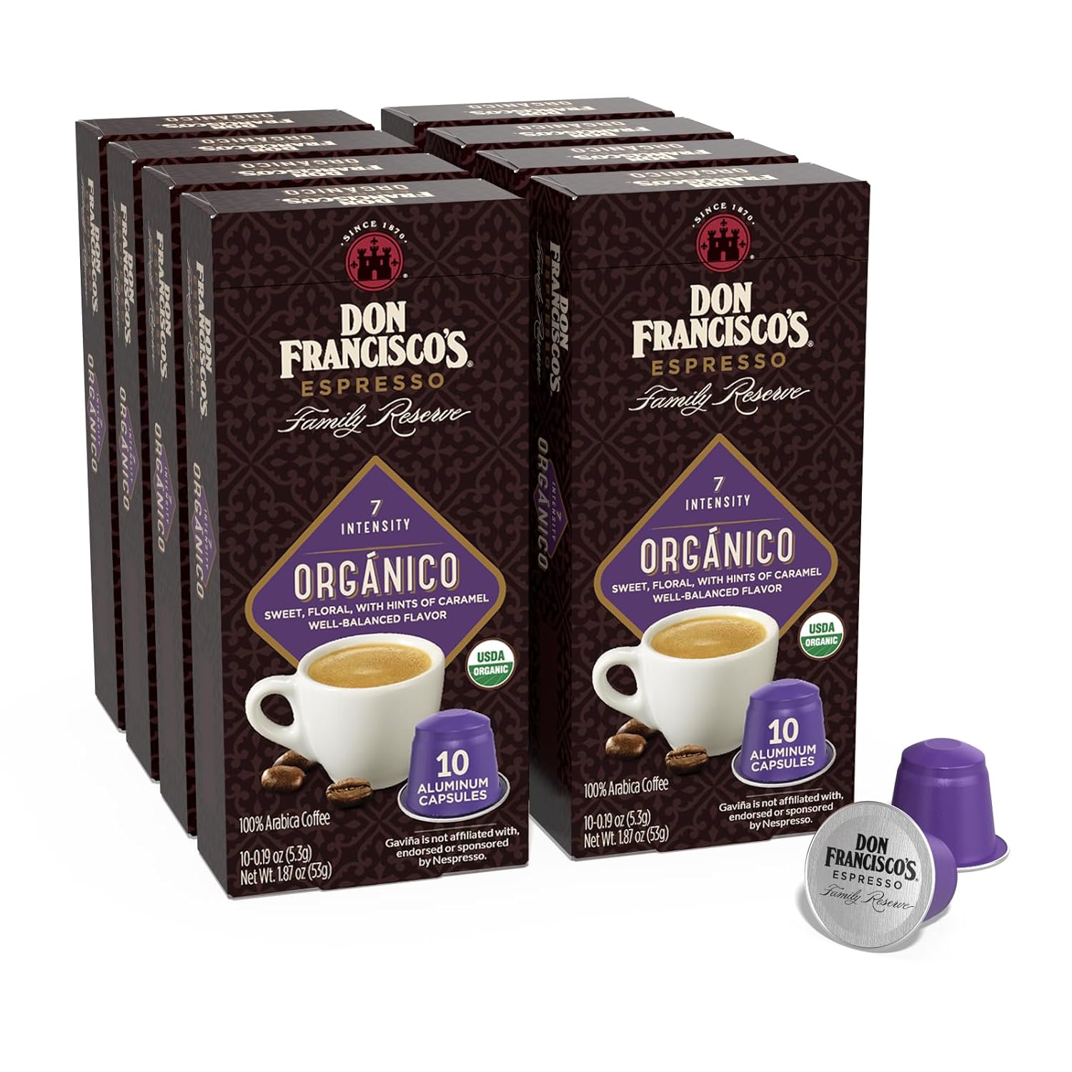 Don Francisco's Organico Espresso Pods: Bold Cuban-Style Coffee