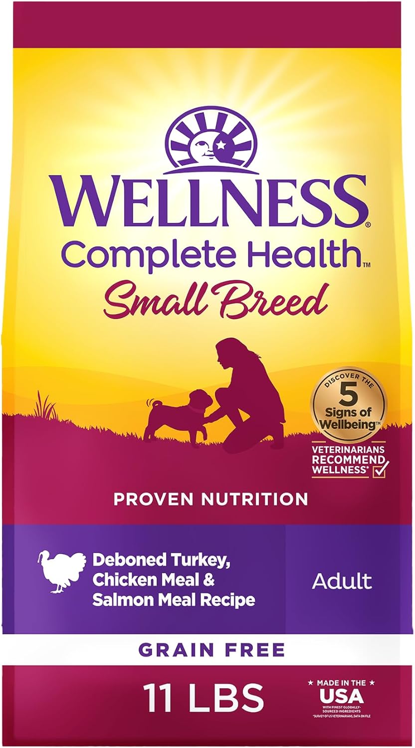 Wellness Complete Health Dry Dog Food for Small Breeds, Grain Free