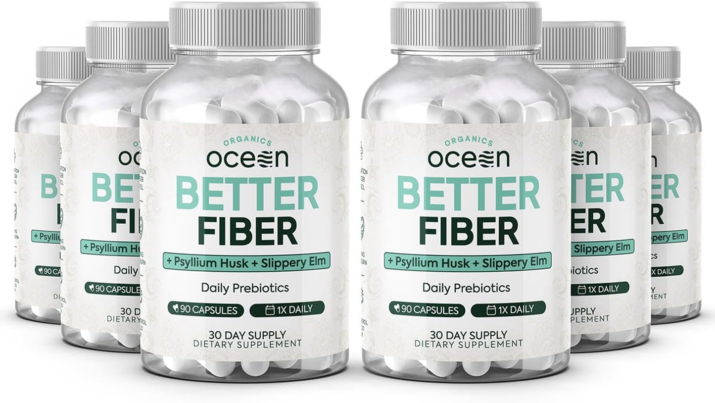 Organics Ocean Better Fiber Supplement for Effortless Bowel Movements