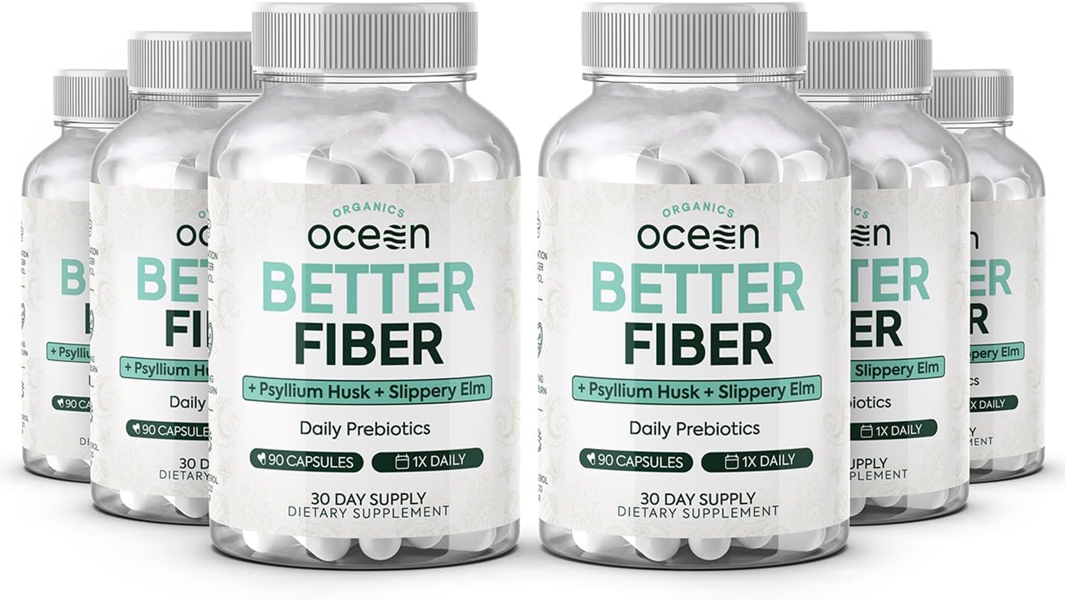 Organics Ocean Better Fiber Supplement for Effortless Bowel Movements