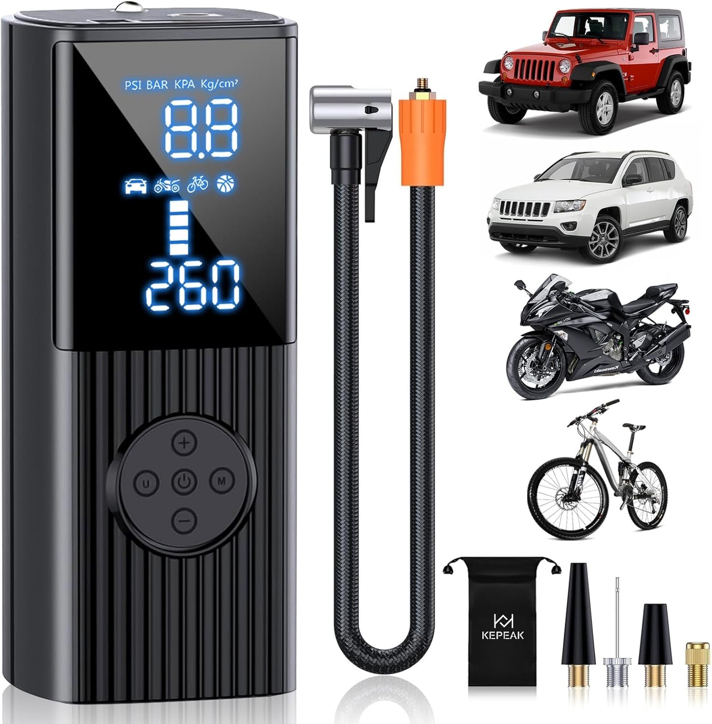 150PSI Cordless Air Pump - Inflates Anywhere, Anytime