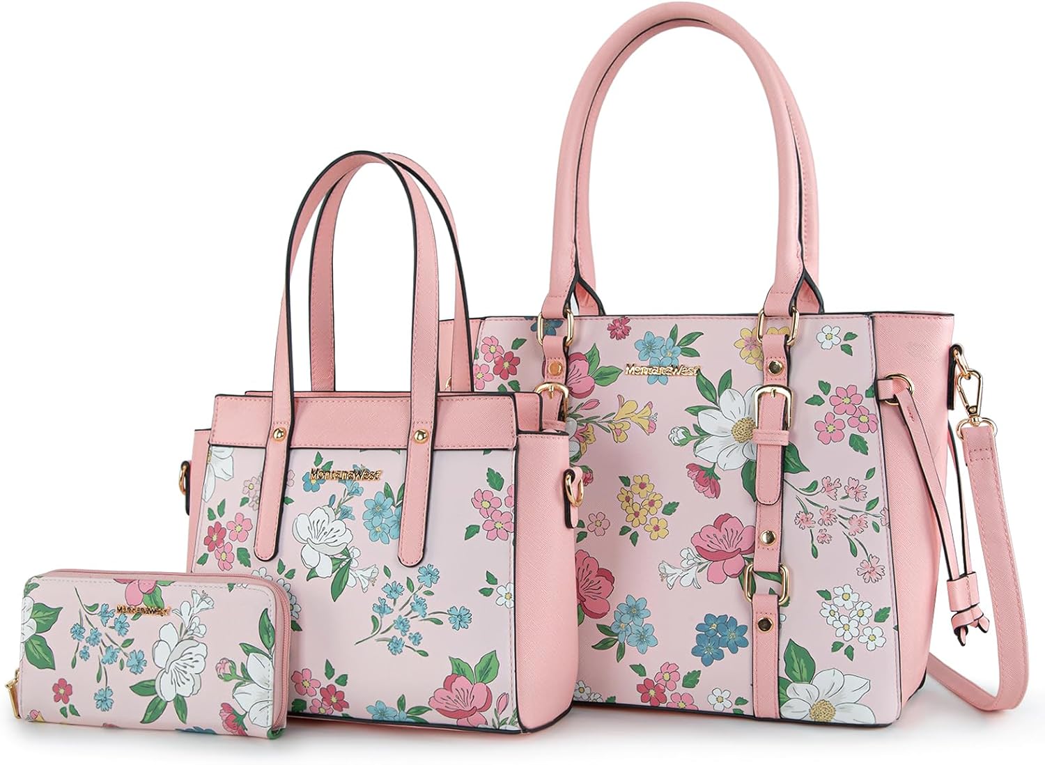 Montana West 3PCS Purses for Women Tote Bag and Wallet Set