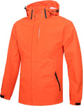 Men's Lightweight Waterproof Rain Jacket with Detachable Hood