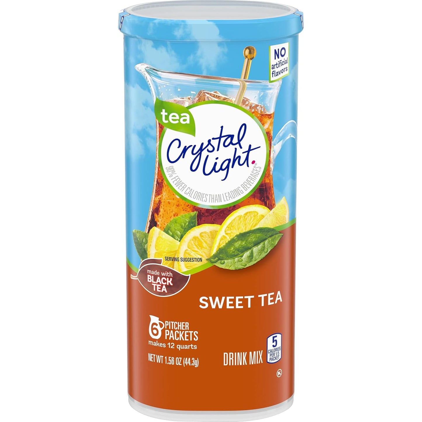 Crystal Light Sweet Tea Drink Mix Pack of 10 for Refreshing Flavor