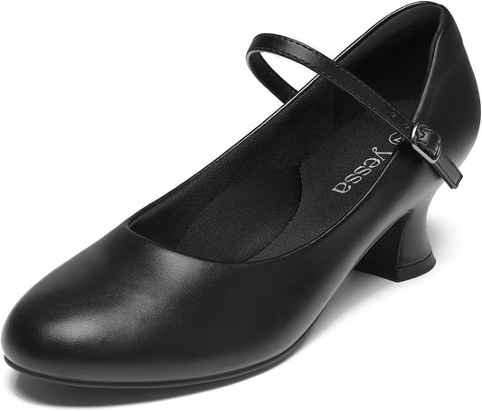 YESSA 1920s Character Shoes for Women - Dance Pumps & Heels