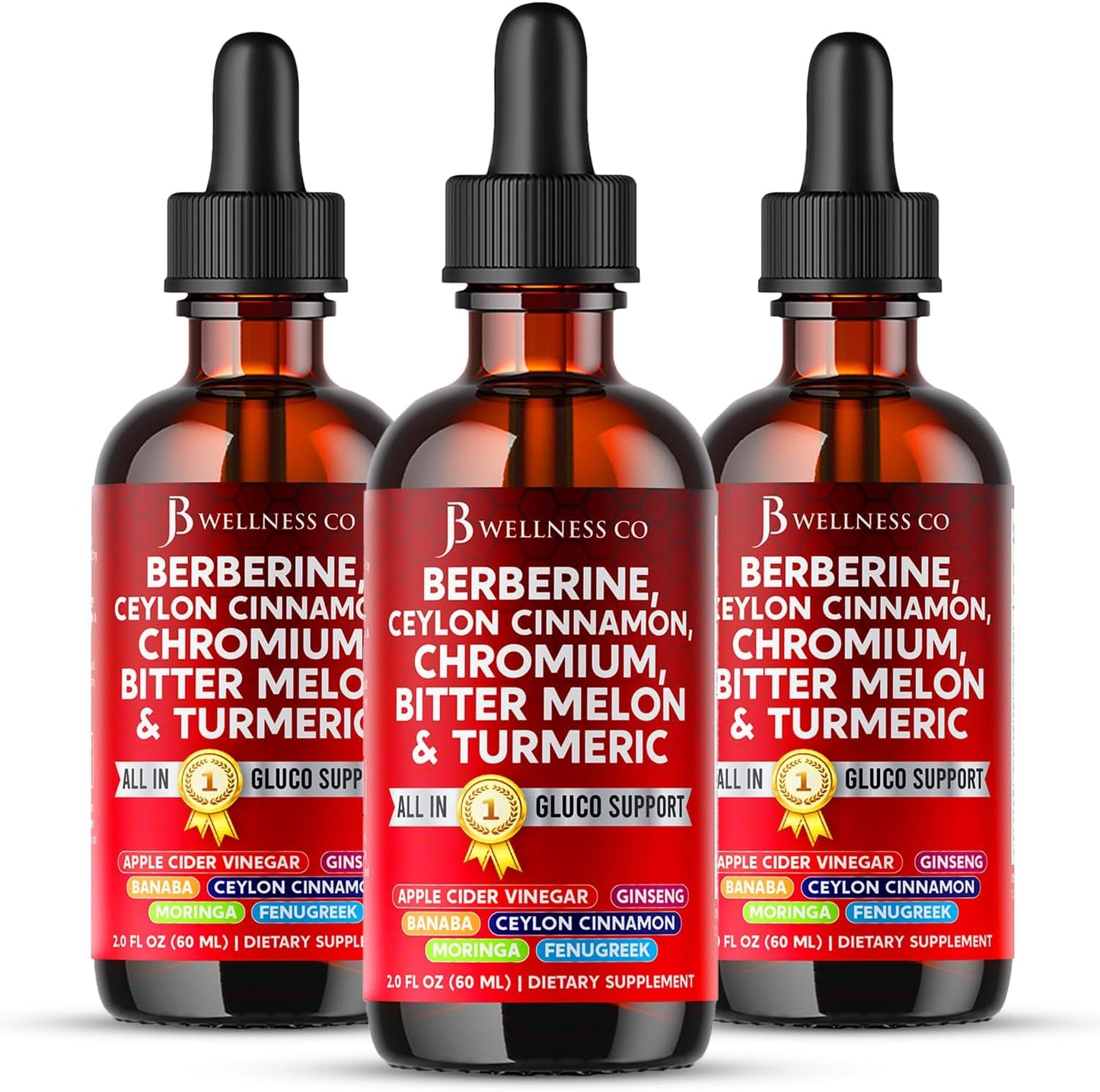 Berberine with Ceylon Cinnamon Drops for Immune Support and Wellness