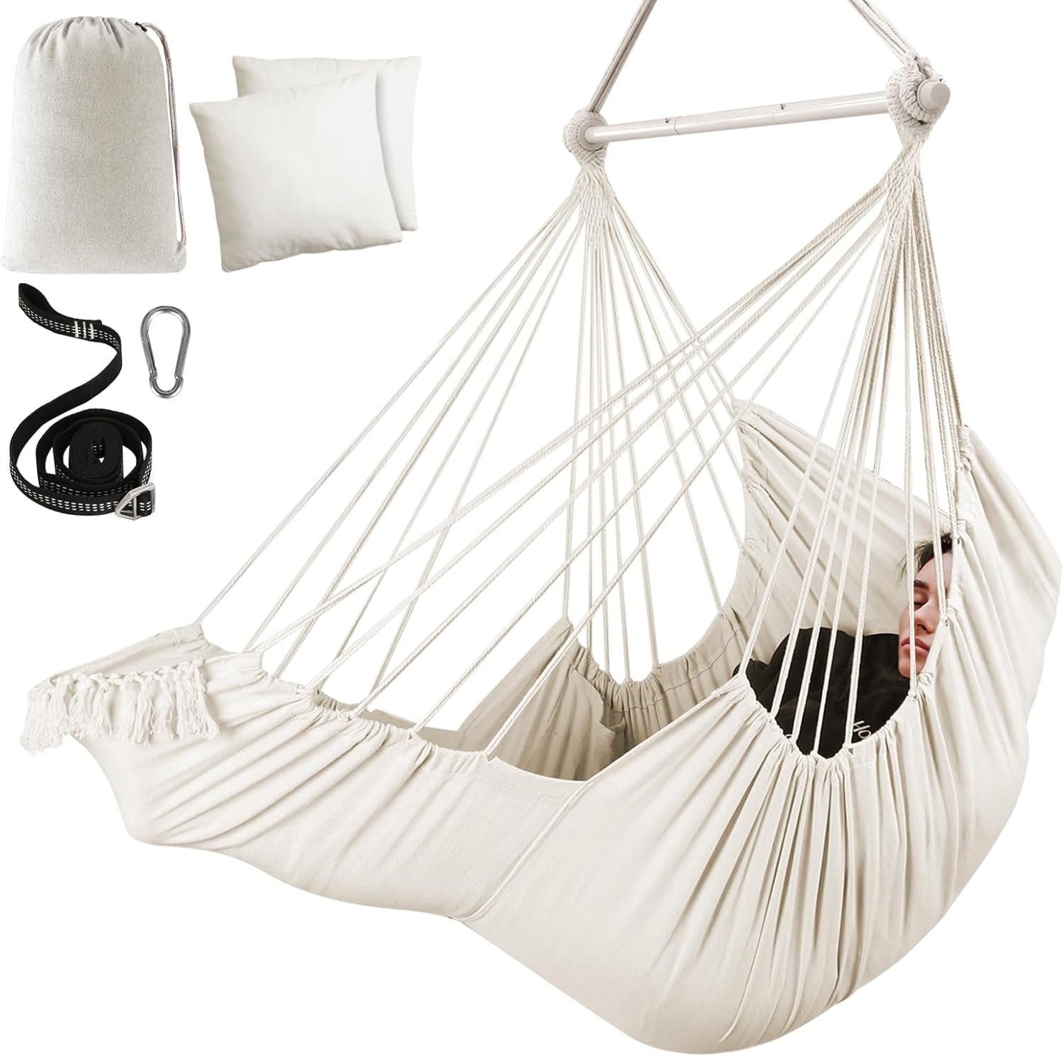Chihee Hammock Chair with Foot Rest for Ultimate Comfort