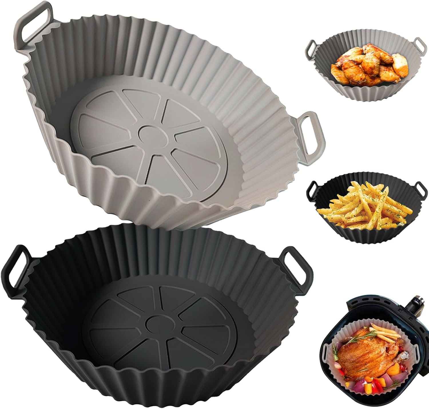 Reusable Silicone Air Fryer Liners - Better Than Paper!