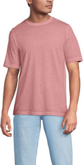 Lands' End Men's Super-T Short Sleeve T-Shirt - Durable Comfort shape