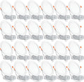 6 Inch Ultra-Thin LED Recessed Ceiling Light 24 Pack - Bright, IC