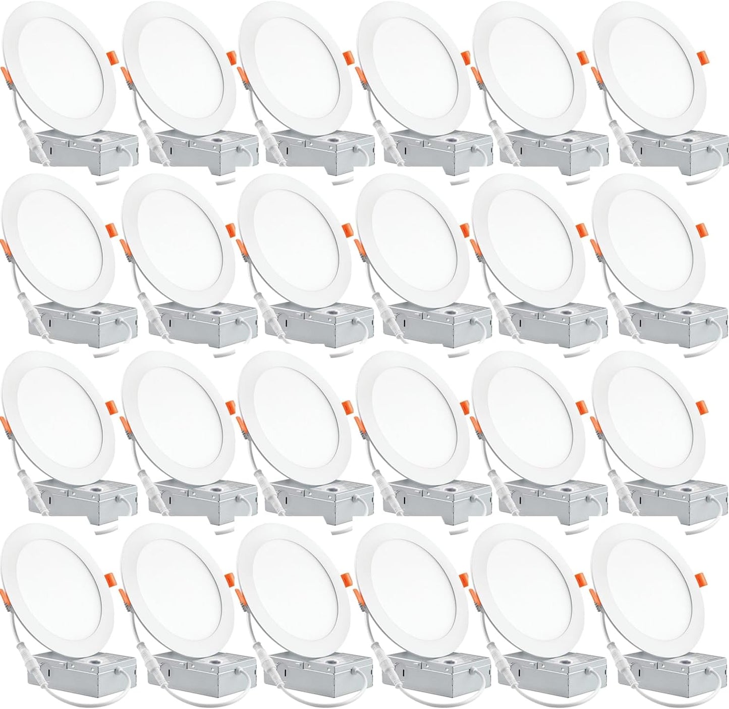 24 Pack 6 Inch Ultra-Thin LED Recessed Ceiling Light Review