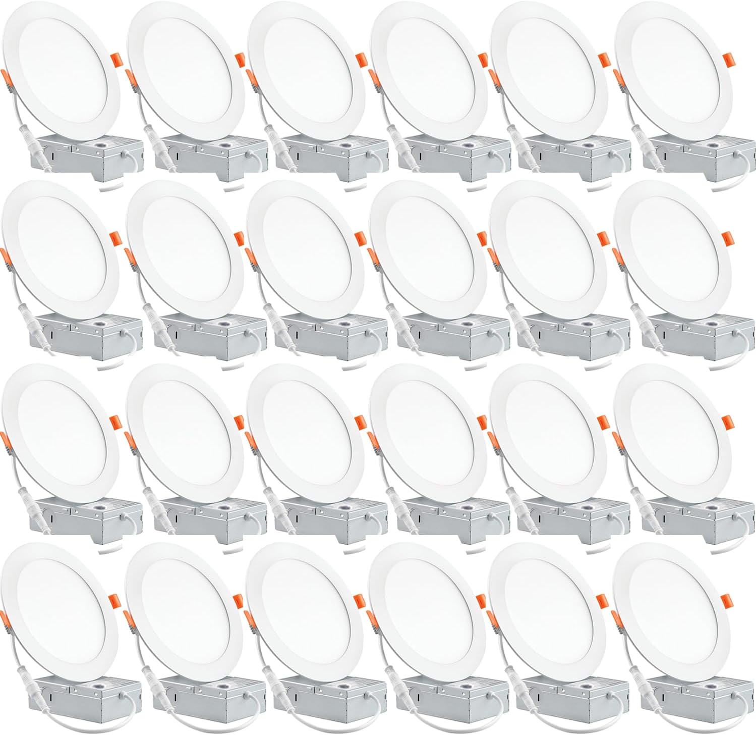 24 Pack 6 Inch Ultra-Thin LED Recessed Ceiling Light Review