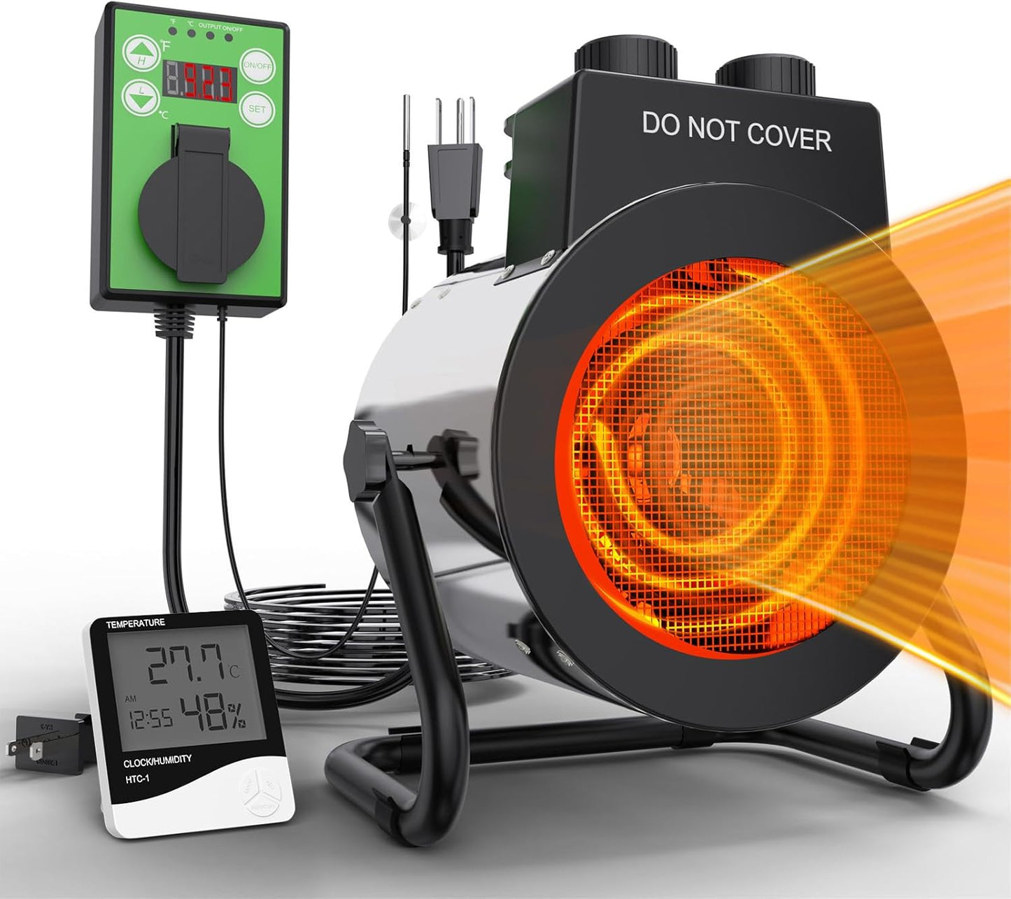Fast Heating Portable Patio Heater - 1500W