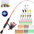 27ft Ice Fishing Rod Reel Combo - Light/Medium 2-Section Kit