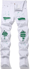 Urban Men's Ripped Jeans with Elastic for a Contemporary Style