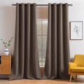 MIULEE Blackout Curtains 96 in Long Chocolate Brown - Thermal Room