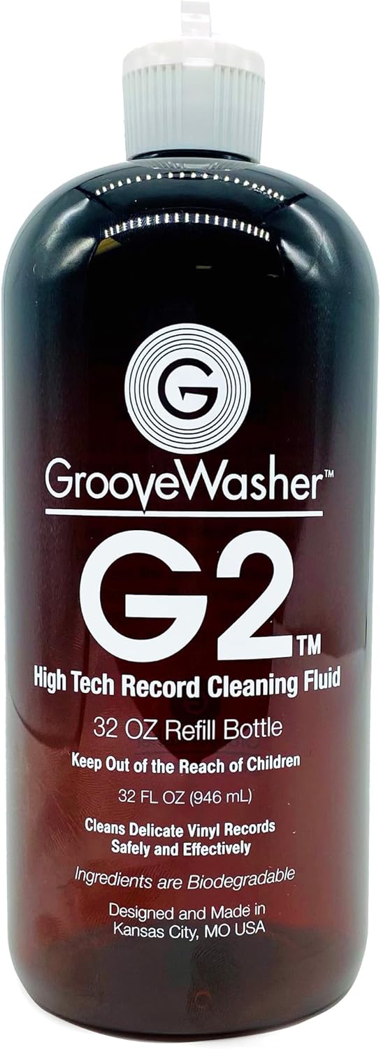 GrooveWasher G2 Record Cleaning Fluid Refill Bottle for Vinyl