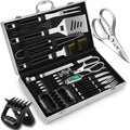 35pcs Deluxe Grilling Gifts Set - Complete Stainless Steel BBQ Kit
