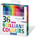 Staedtler Triplus Fineliner Pens 36-Color Set - Precise Adult Coloring