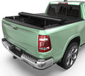 LEDKINGDOMUS Soft Roll Up Tonneau Cover Fits Dodge Ram 1500 5ft 7in