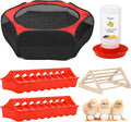 Pawaboo 5-in-1 Chicken Brooder Box for Chick Starter Kit - Compact