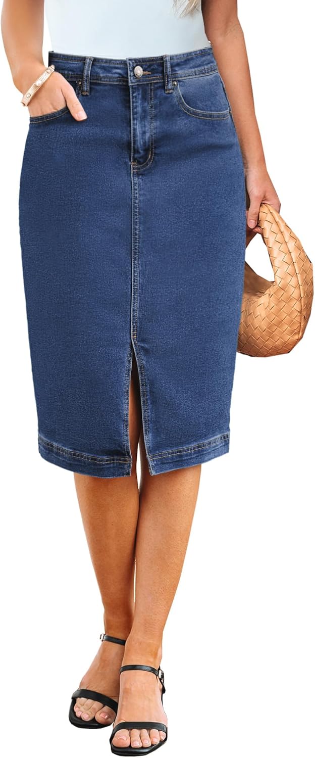 Luvamia Jean Skirts for Women - Trendy Summer Casual Style