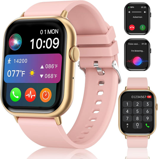 Smart Watches for Men Women with 2.01in HD Screen & Health Monitor