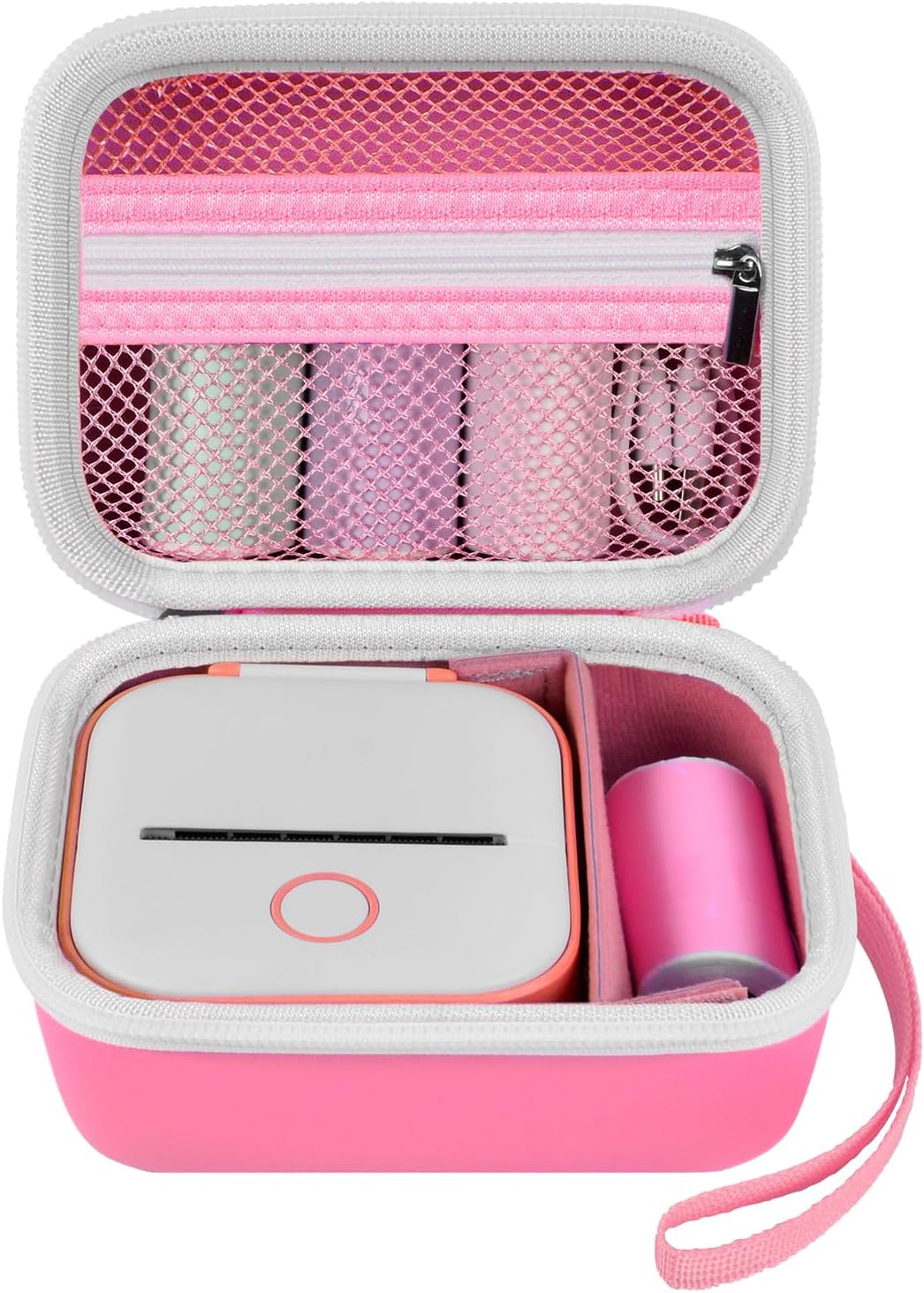 Portable Pink Label Maker Case - Organize On-The-Go!