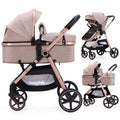 2-in-1 Baby Stroller Folding Infant Newborn Pram - Reversible Seat
