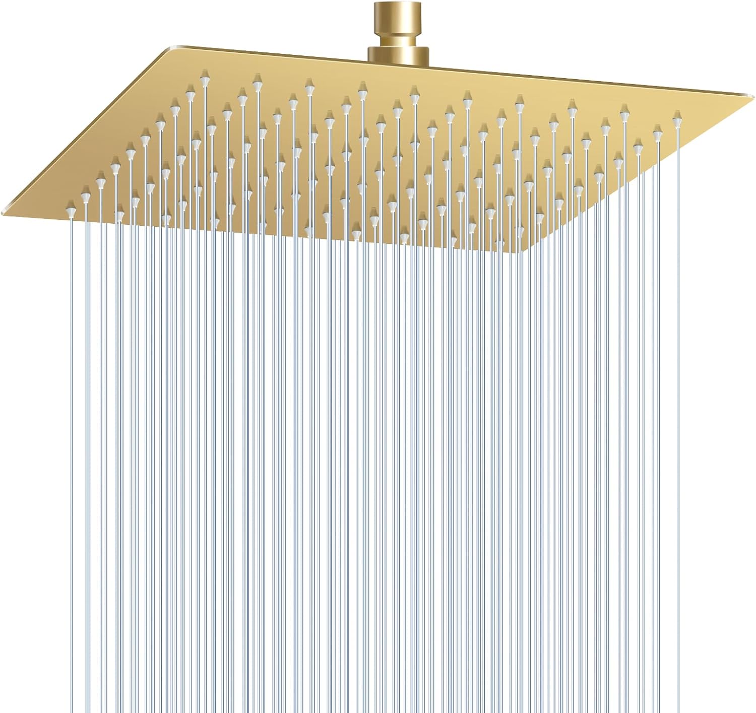 10 Inch Gold Rain Shower Head - Ultra Thin Design for Luxury