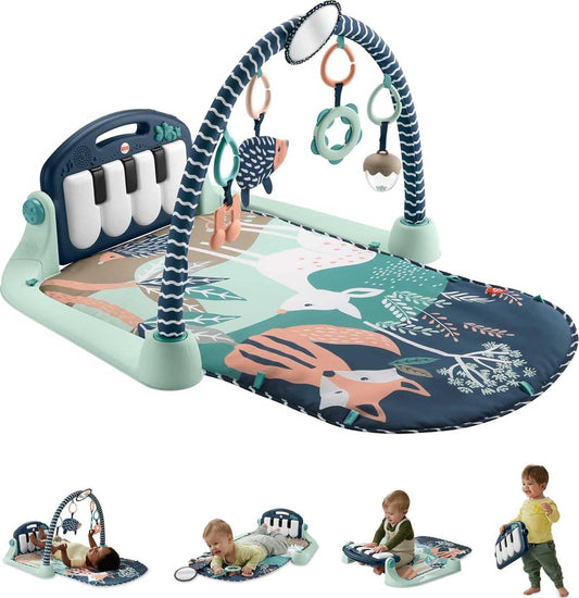 Fisher-Price Baby Playmat with Kick & Play Piano - Musical Sensory Fun!