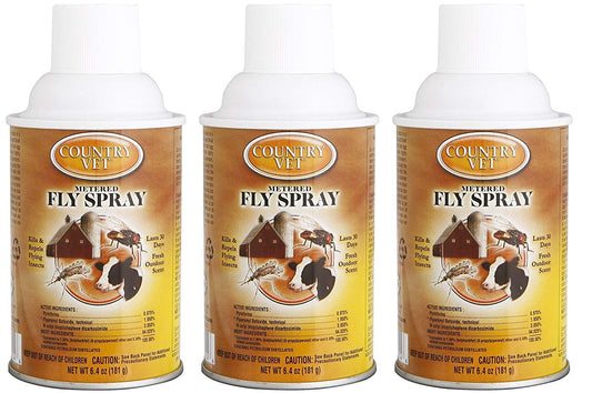 Country Vet Metered Fly Spray Pack of 3 for Effective Insect Control