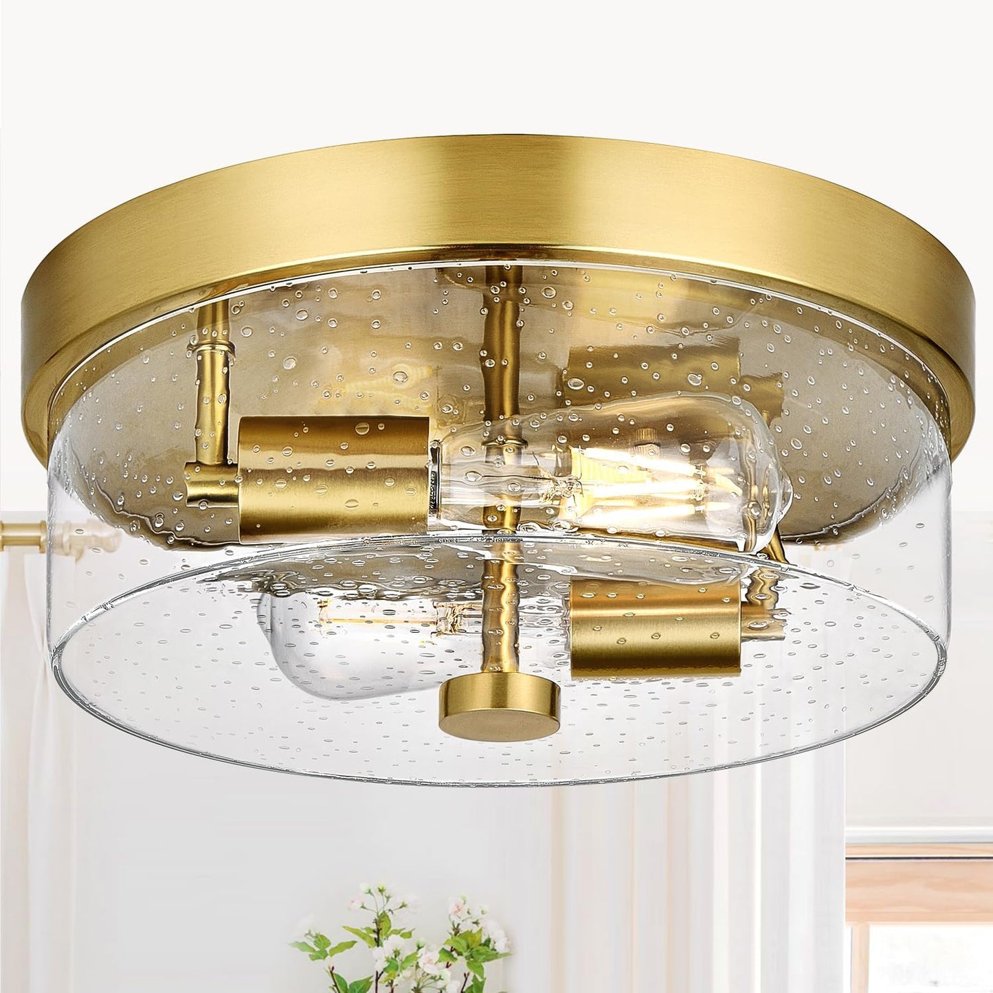 Flush Mount Ceiling Light Fixtures for Farmhouse Style Spaces
