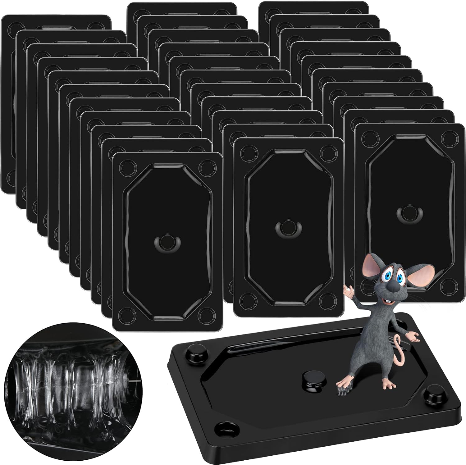 32Pcs Qualirey Mouse & Insect Glue Traps: Indoor Pest Control