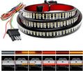 Truck Tailgate Light Strip 48in Triple Row LED - Bright Safety Beam