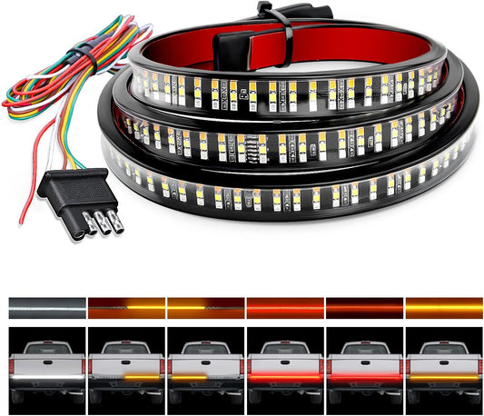 Nilight Truck Tailgate Light Strip with 360 LEDs for Safety
