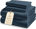 LANE LINEN 100% Egyptian Cotton Queen Sheet Set - Silky Sateen Comfort