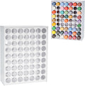 SANFURNEY 63 Holes Craft Paint Storage Holder - Space-Saving Organizer