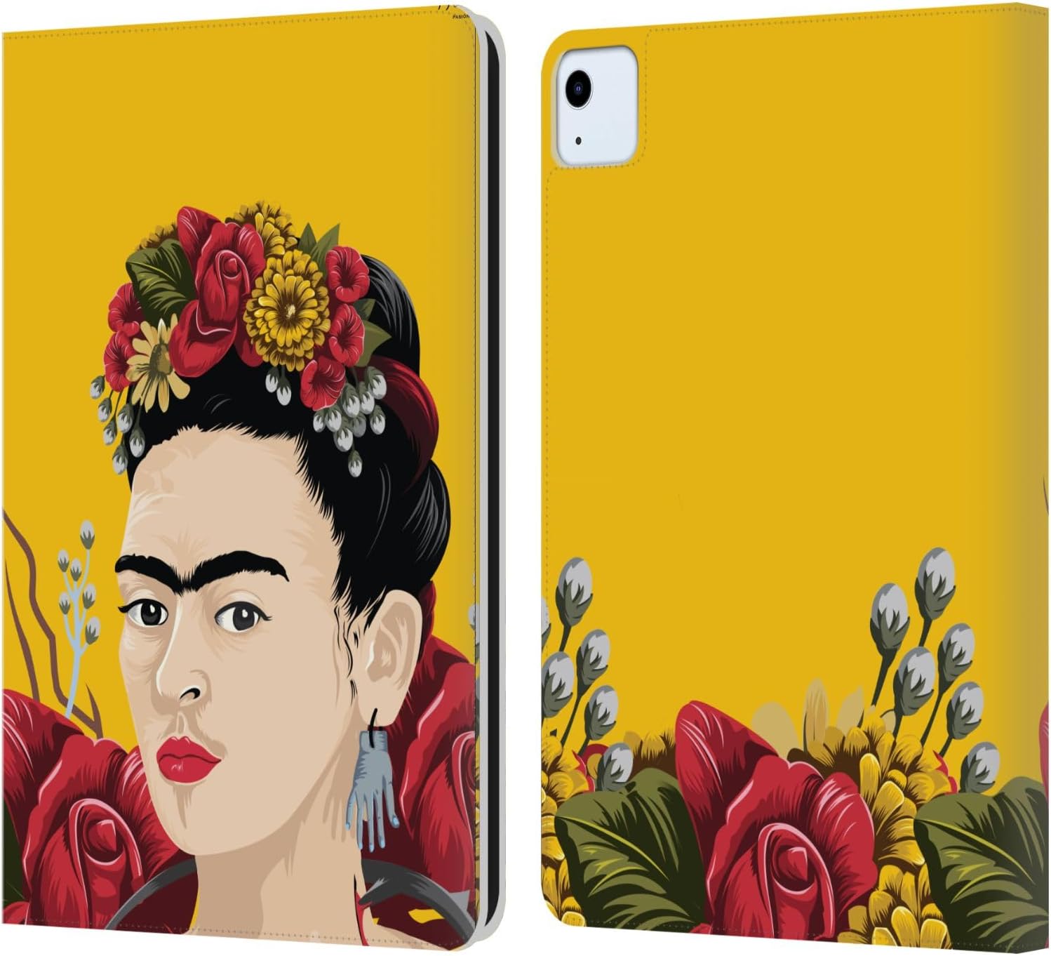 Frida Kahlo Portrait Leather Wallet Case for iPad Air 11 2020