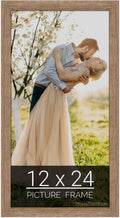 12x24 Brown Barnwood Picture Frame for Puzzles and Photos