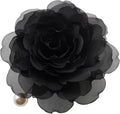 Flower Pin Brooch Jasmine Floral Brooch Pin - Handmade Fabric Bloom