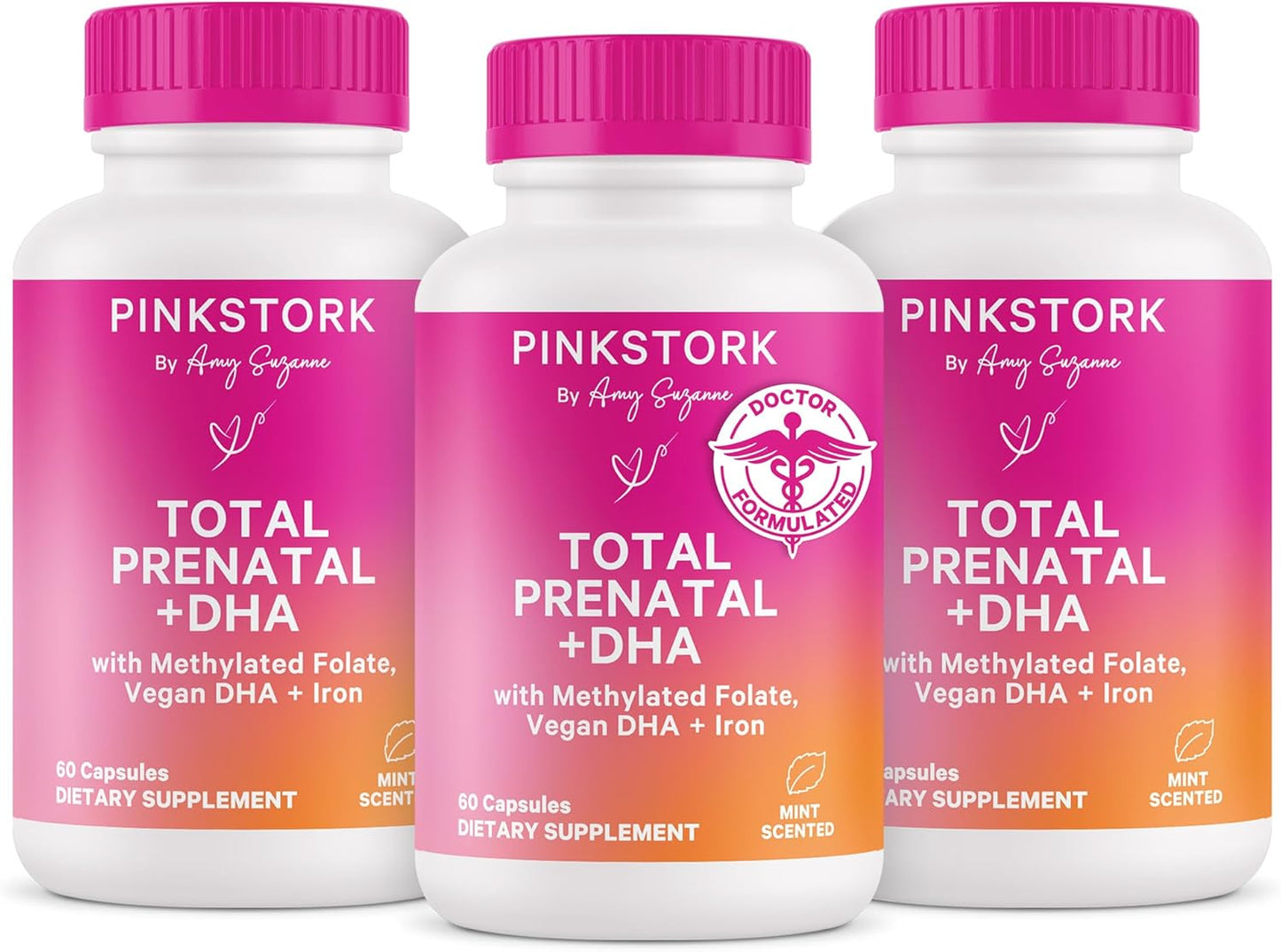 Pink Stork Total Prenatal Vitamins with DHA for Women