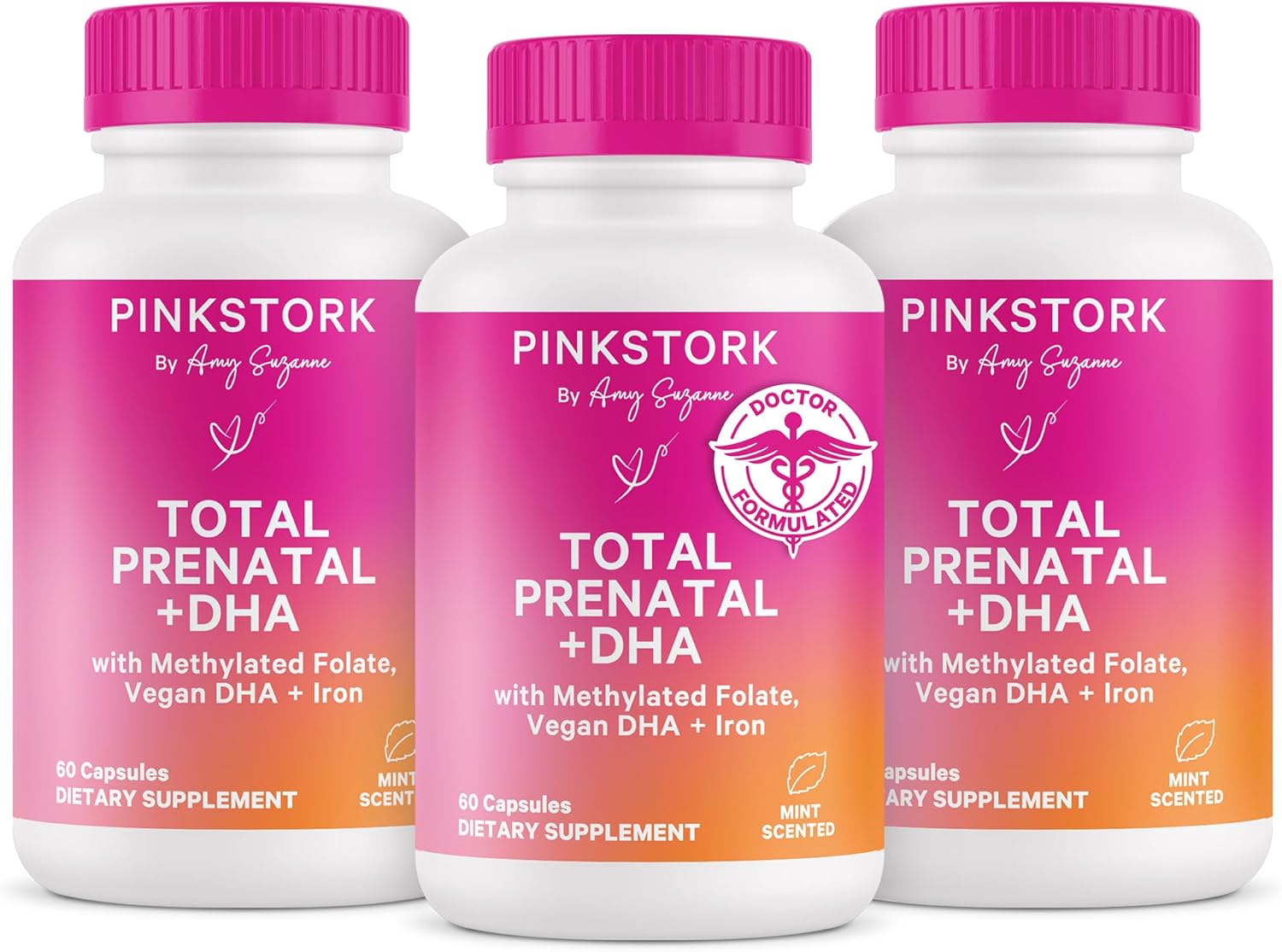 Pink Stork Total Prenatal Vitamins with DHA for Women
