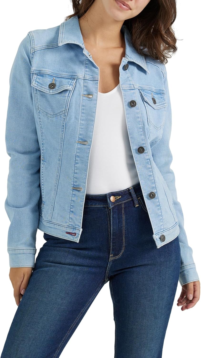 Wrangler Authentics Womens Stretch Denim Jacket for All Occasions