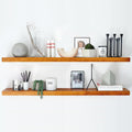 Homeforia 48in Oak Floating Shelf Set of 2 for Modern Decor
