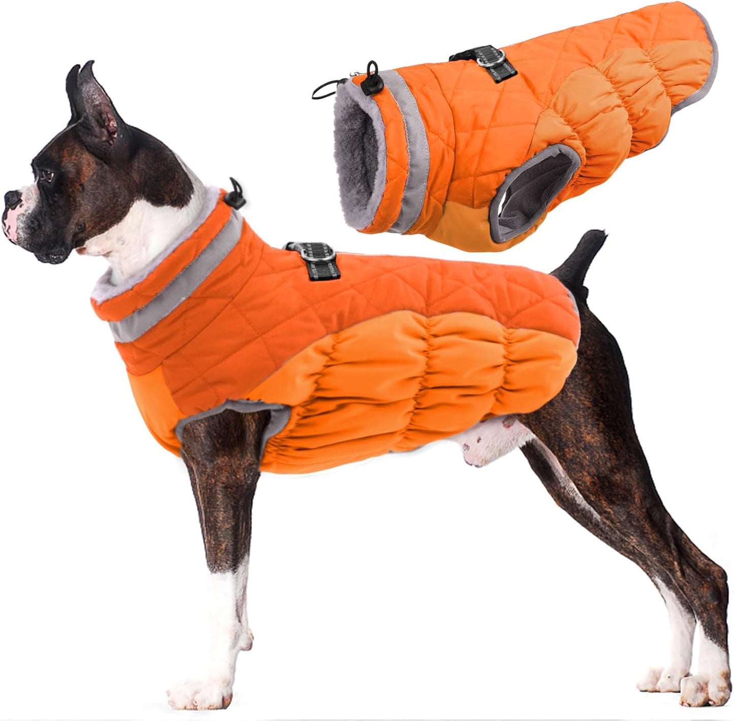 Lelepet Dog Coat Warm Waterproof Jacket for Cold Weather Dogs