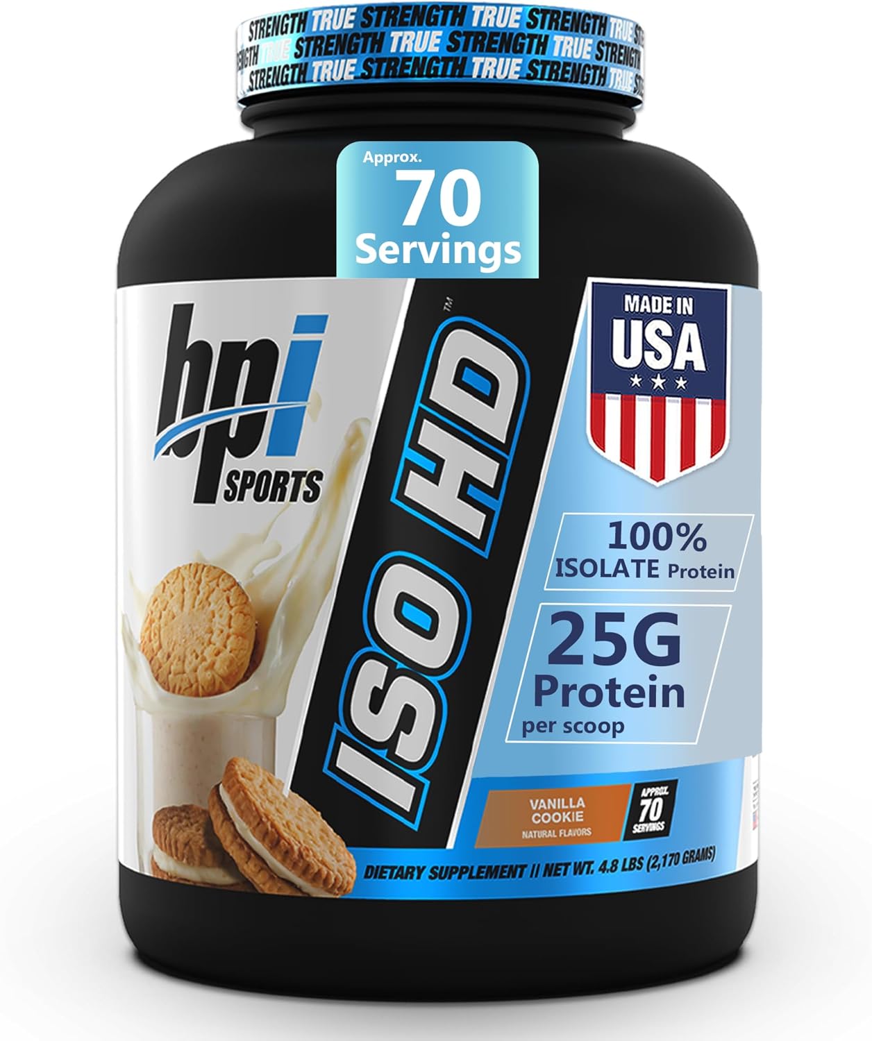 BPI Sports ISO HD Isolate Protein Powder for Lean Muscle Gain