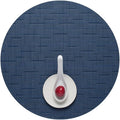 Bamboo Placemats Set of 4 - Round Woven Placemats for Tabletop