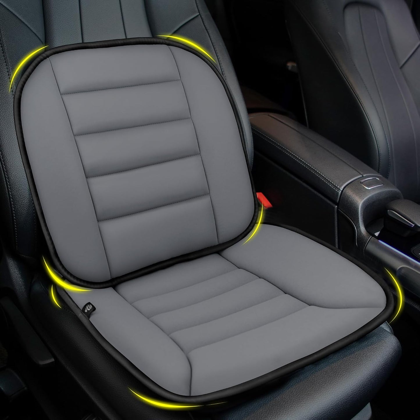kingphenix Car Seat Cushion with Lumbar Support Pillow